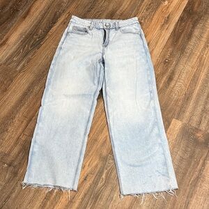 American Eagle Outfitters Light Wash stovepipe curvy